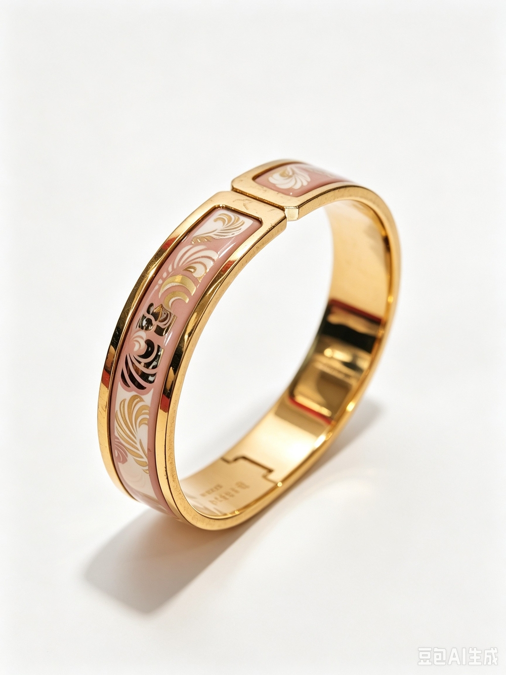 Frey Wille Gold Tone Hinged Bracelet - Gold